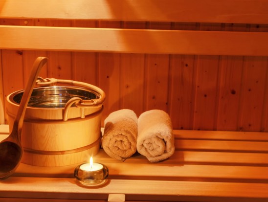 Sauna in der Pension Claudia, ideal zum Entspannen nach dem Skifahren